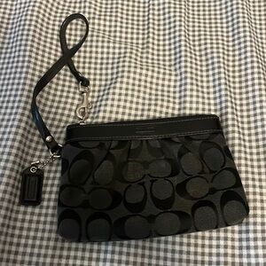 Small coach wristlet